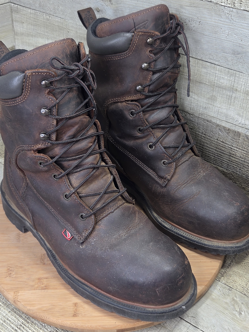 Red Wing DYNAFORCE 4200 EH Work Boots Mens Size 10.5 Brown Waterproof Steel Toe